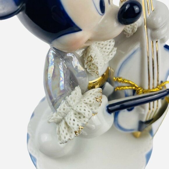 RARE Disney Mickey Mouse Cello Music Box Otaru Orgel Japan Hokkaido w Tags LTD - Picture 9 of 11